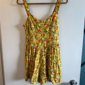 Floral Yellow romper